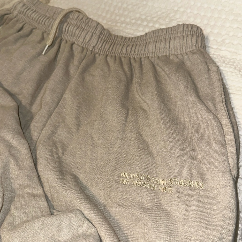 Pretty little thing beige joggers